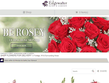 Tablet Screenshot of edgewaterhomeandgardenflorist.com